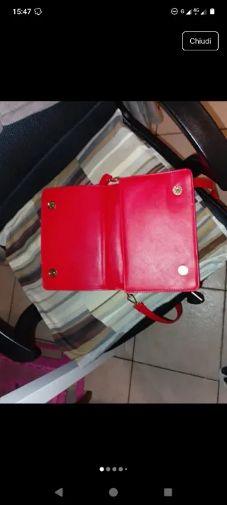 Borsetta Prada Milano Pelle Rossa