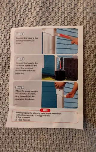 Recolector de agua rectangular