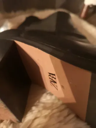 Botines Zara Piel Charol Talla 39