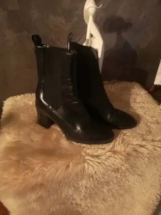 Botines Zara Piel Charol Talla 39