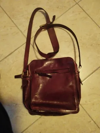 Tracolla The Bridge uomo pelle marrone