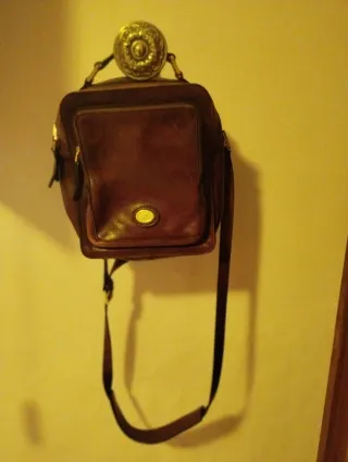 Tracolla The Bridge uomo pelle marrone