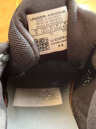 Zapatillas Under Armour Negras Talla 42.5