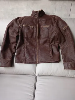 Cazadora hombre marrón
