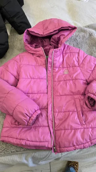 Chaqueta niña acolchada con capucha