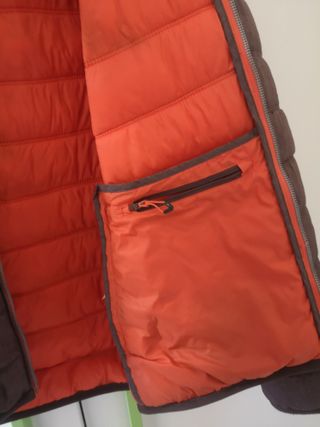CMP Abrigo Plumas Talla 50 (M/L) Marrón Naranja