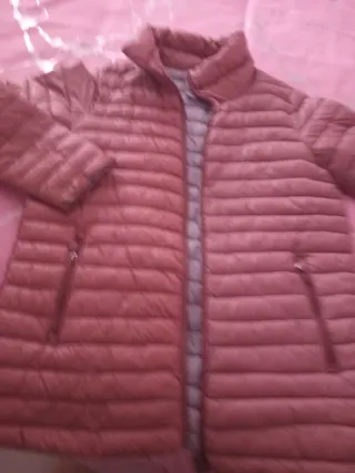 Anorak mujer rosa acolchado