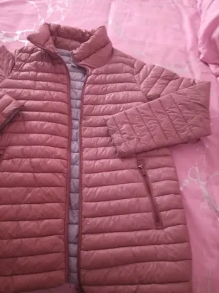 Anorak mujer rosa acolchado