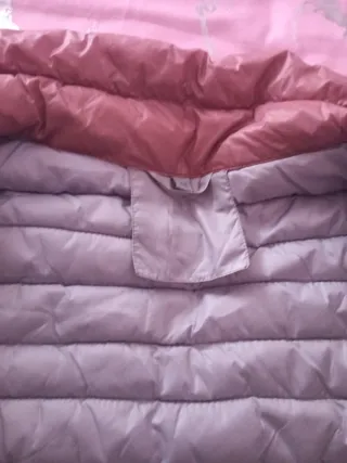 Anorak mujer rosa acolchado