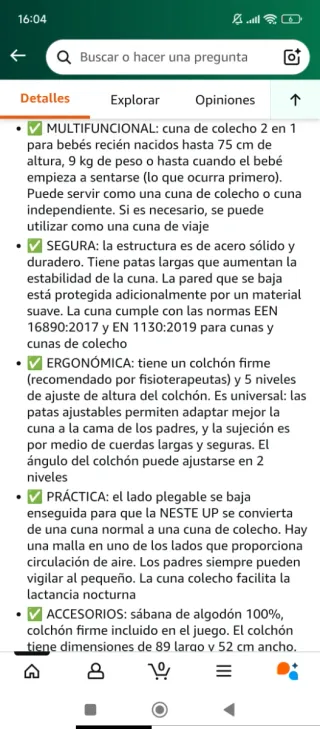 Cuna de colecho Kinderkraft NESTE UP Gris