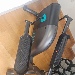 Bicicleta Elíptica Gris y Negra