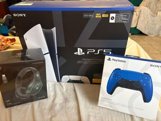 Console PS5 Digital + Controller DualSense Blu