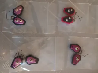 Lote de pendientes artesanales