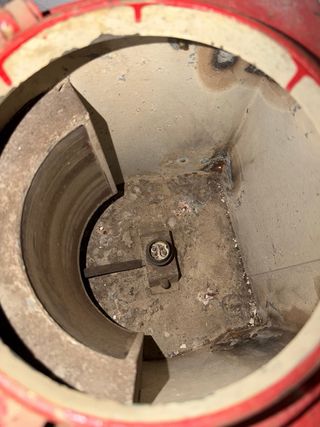 Farol Marítimo Industrial Rojo Antiguo