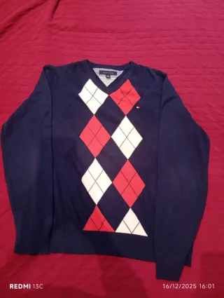 Jersey Tommy Hilfiger Rombo Azul Talla L