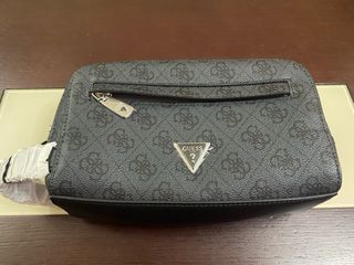 Bolso de mano hombre Guess negro y gris Nuevo