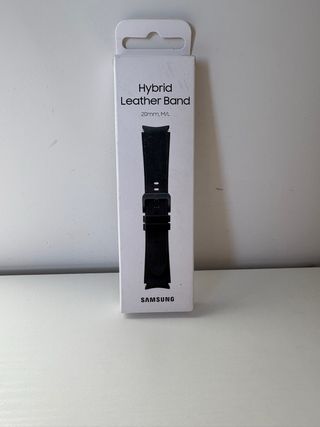 Cinturino in pelle per Samsung Galaxy Watch 4 20mm Nero