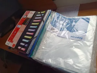 8 Paquetes Fundas Folio A4 Niceday