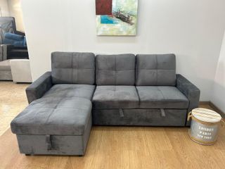 Sofá cama Pau con Arcón Gris