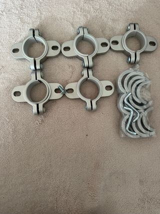 5 Abrazaderas Ikea Stolmen Metal Nuevas