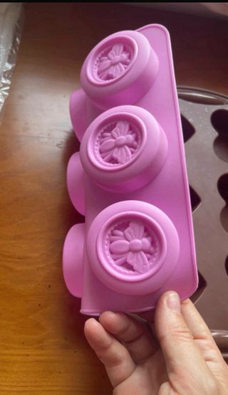 Moldes silicona jabón/chocolates (3 uds)
