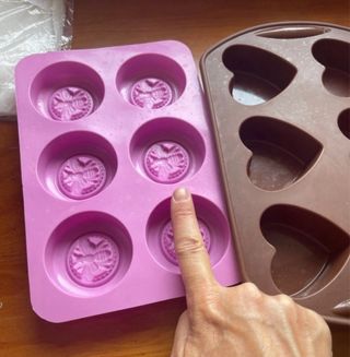 Moldes silicona jabón/chocolates (3 uds)