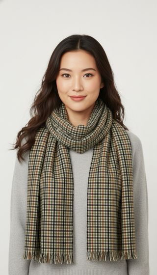 Sciarpa quadri calda
