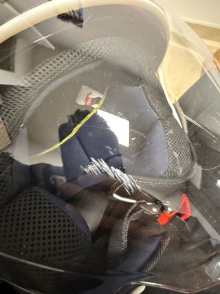 Casco Moto KV37 Negro/Blanco/Rojo