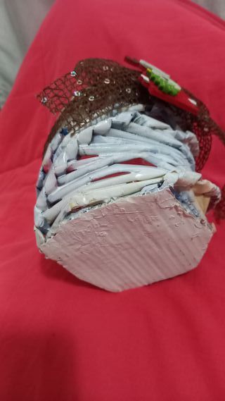 Vasetto decorato Natale Renna