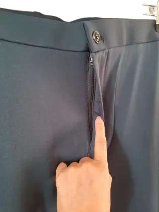 Pantalón de pinzas gris hombre