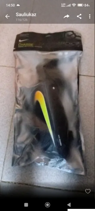 Espinilleras Nike Charge Nuevas, talla S