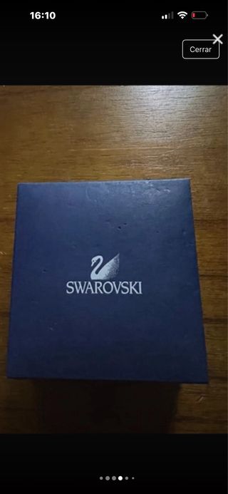 Pendientes Swarovski libélula plata