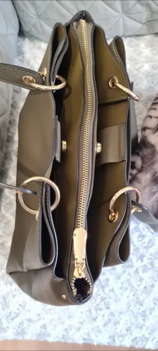 Bolso Parfois Verde Kaki Nuevo