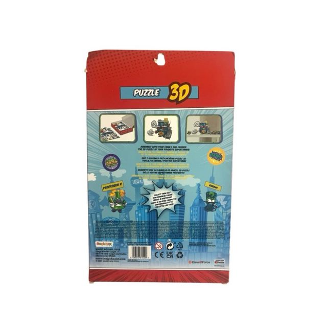 Lote de 3 puzzles 3D Super Things.