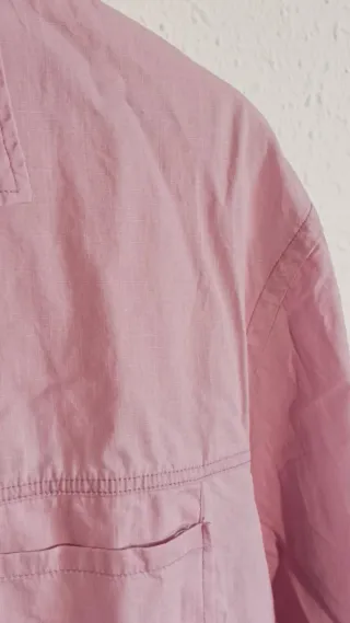 Camisa Zara rosa manga corta