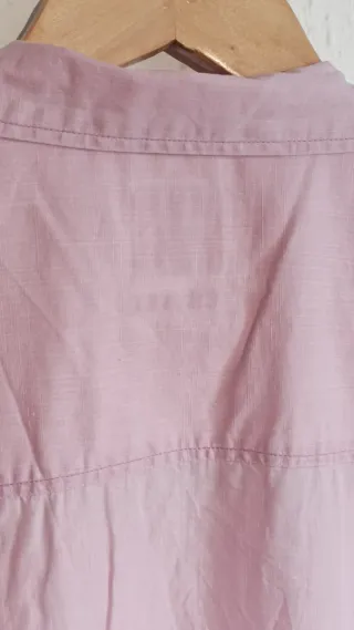 Camisa Zara rosa manga corta