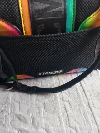 Bolso Steve Madden Negro Multicolor Hebilla
