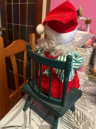 2 Papá Noel Adornos Navideños van con pilas y con