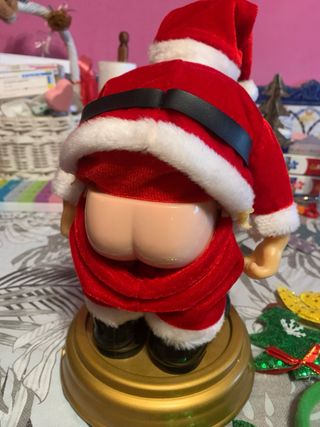 2 Papá Noel Adornos Navideños van con pilas y con