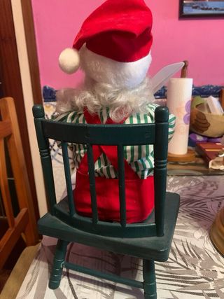 2 Papá Noel Adornos Navideños van con pilas y con