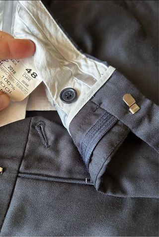 Pantalone sartoriale uomo blu taglia 48