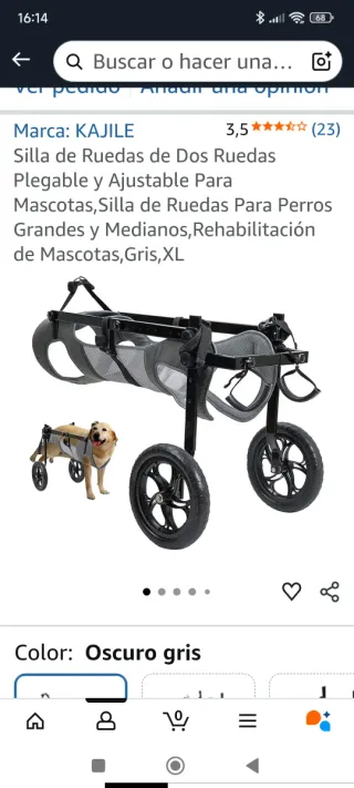 Silla de ruedas para perros KAJILE