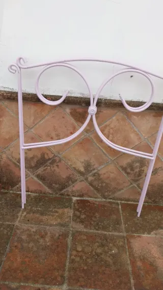 2 Cabeceros de Hierro Rosa