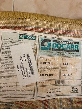 Alfombra de lana para pasillo