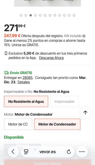 Lavadora Vasos Eléctrica VEVOR 600 tazas/hora