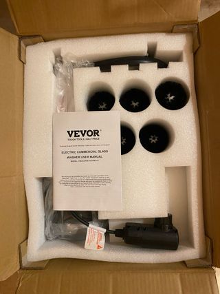 Lavadora Vasos Eléctrica VEVOR 600 tazas/hora