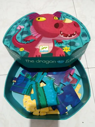 Puzzle Djeco Dragón 24 piezas +3 años