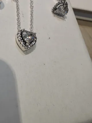 Conjunto Pandora Corazón Plata