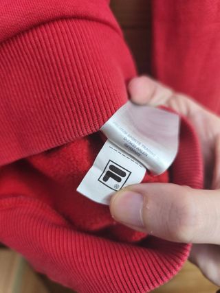 Sudadera Fila Color Rojo, Blanco y Azul Talla M.