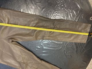 Pantaloni in vera pelle vintage marrone